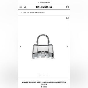 Balenciaga XS hourglasss handbag